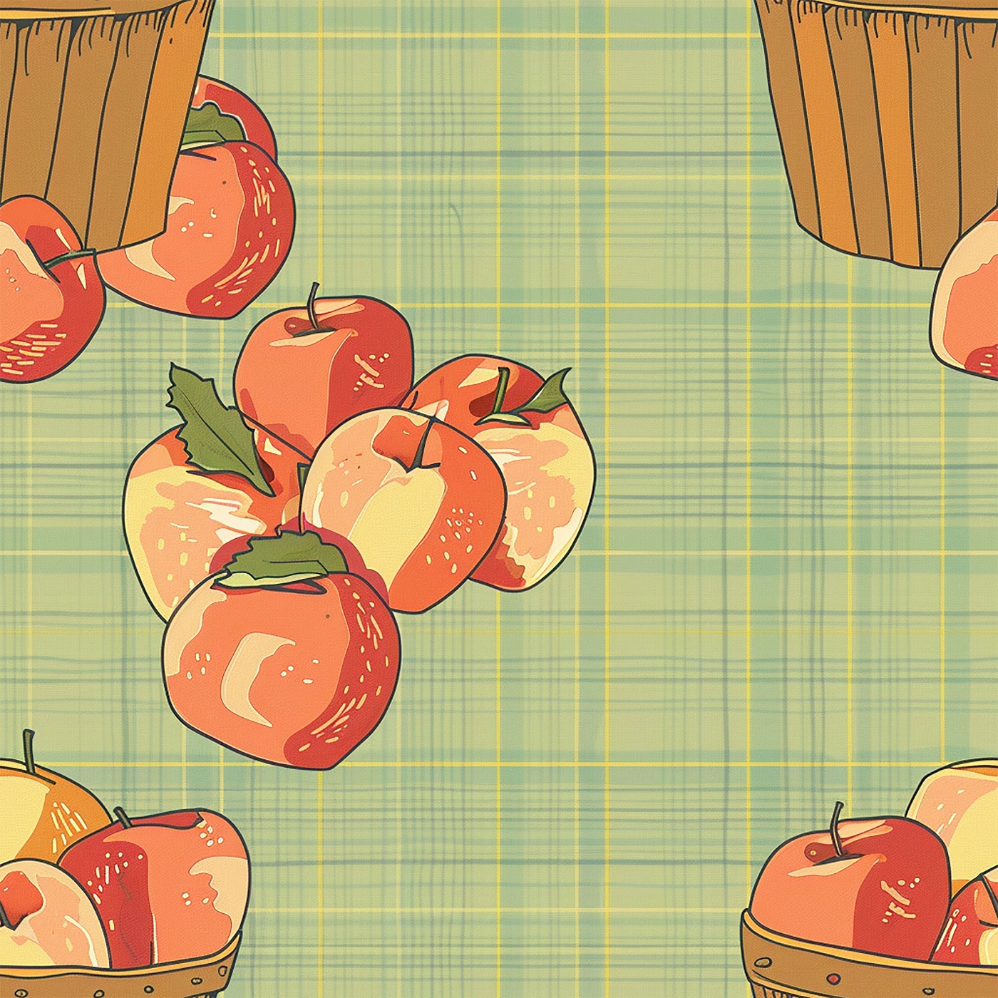 Apples, Apples, Apples – seamless pattern