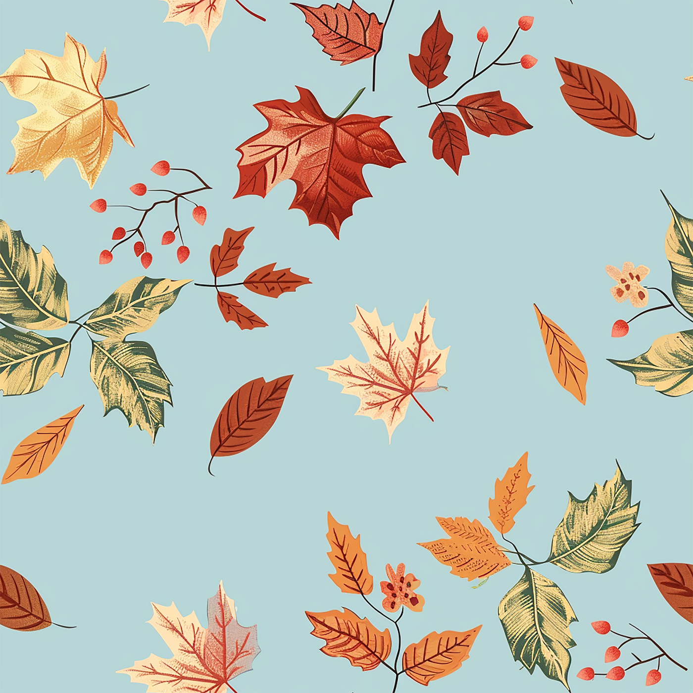 Living Wallpaper – seamless pattern