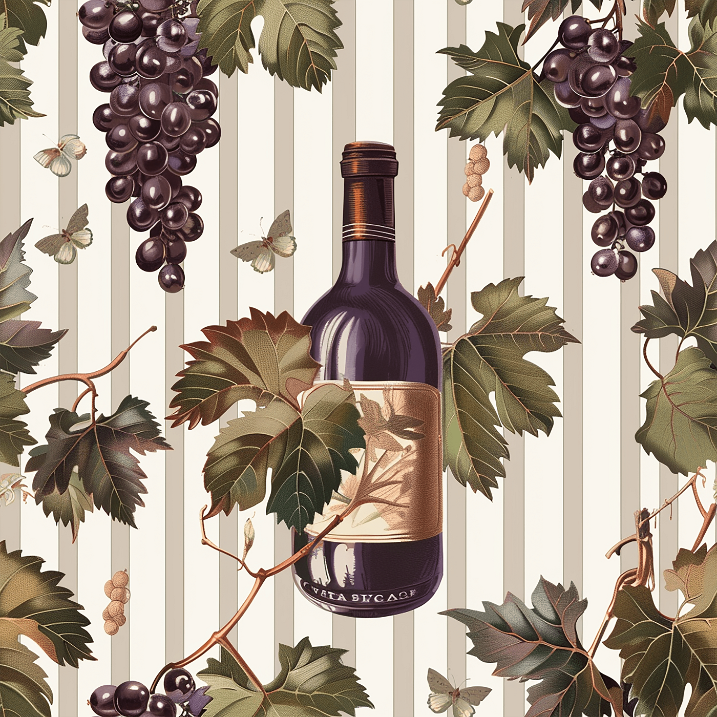 Old Whine – seamless pattern