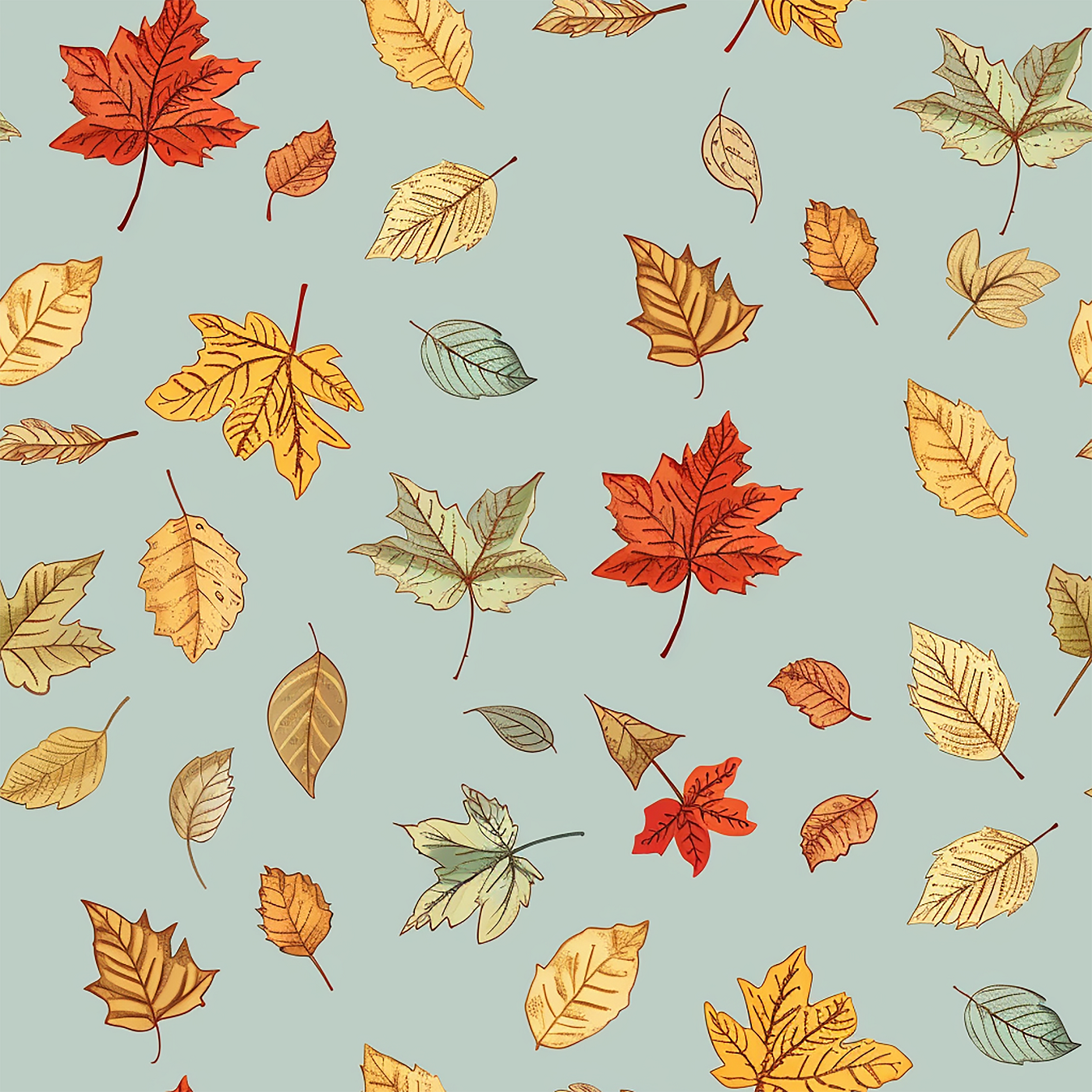 Vintage Herbarium – seamless pattern